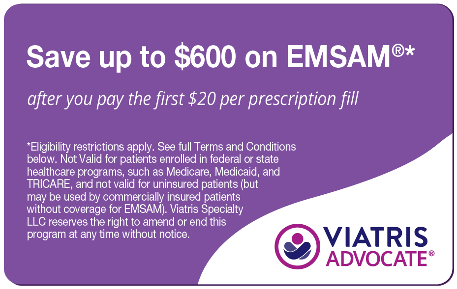 EMSAM (selegiline transdermal system) Savings Card